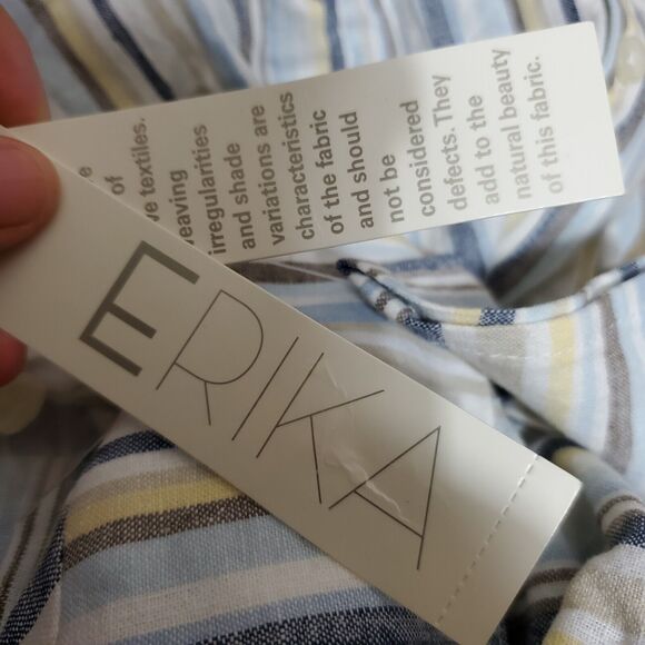 Erika Striped Button Down Shirt Size XL NWT - Picture 7 of 9